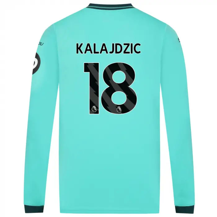 Wolves Fanshop | 2025-26 Wolves Away Shirt – Adult – LS KALAJDZIC 18 Wolves Merchandise Collection